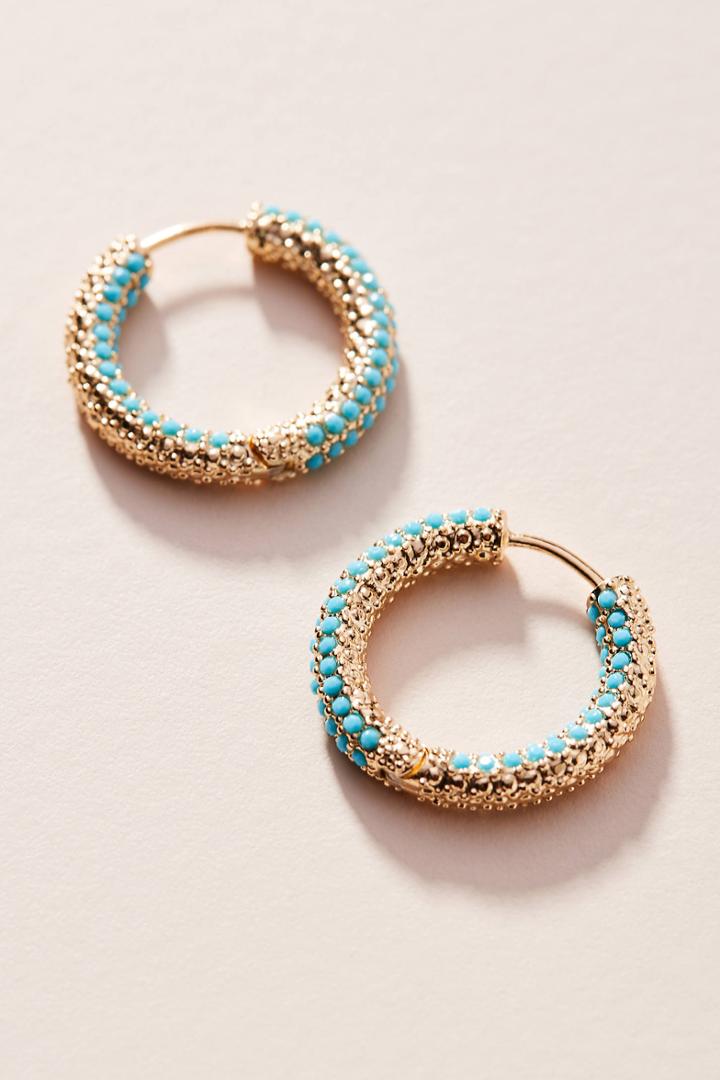 Anthropologie Amica Hugger Hoop Earrings