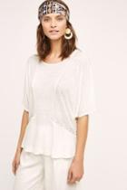 Akemi + Kin Linen Peasant Top