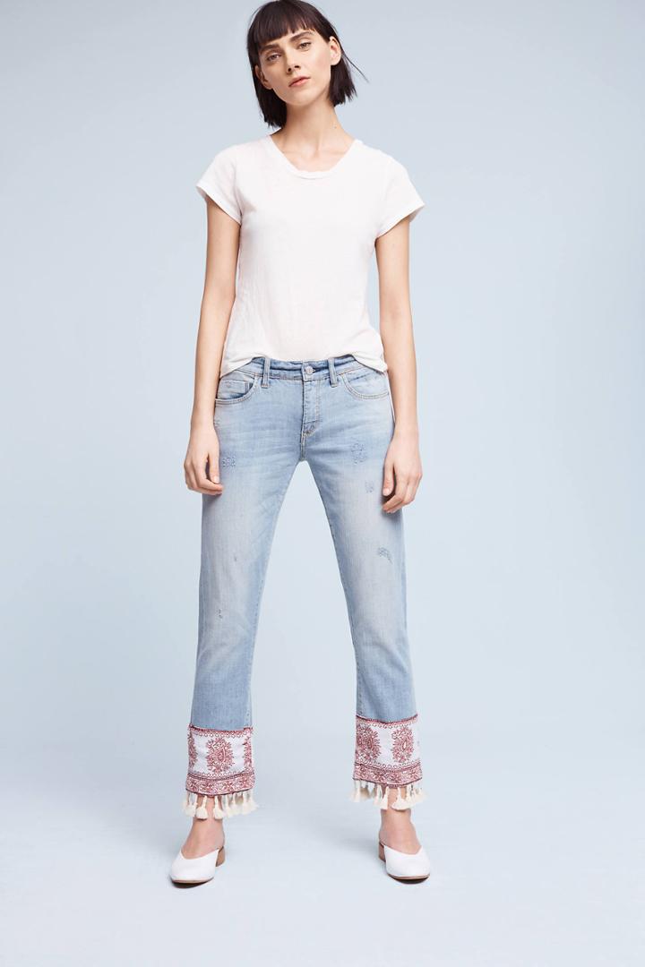 Pilcro And The Letterpress Pilcro Hyphen Mid-rise Boyfriend Jeans
