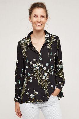 Paper Crown Draped Flora Buttondown