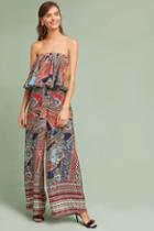 Ranna Gill Strapless Paisley Jumpsuit