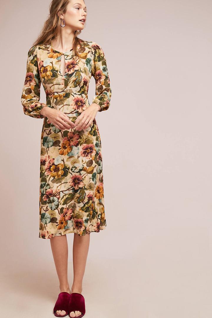 Anthropologie Valeria Floral Dress