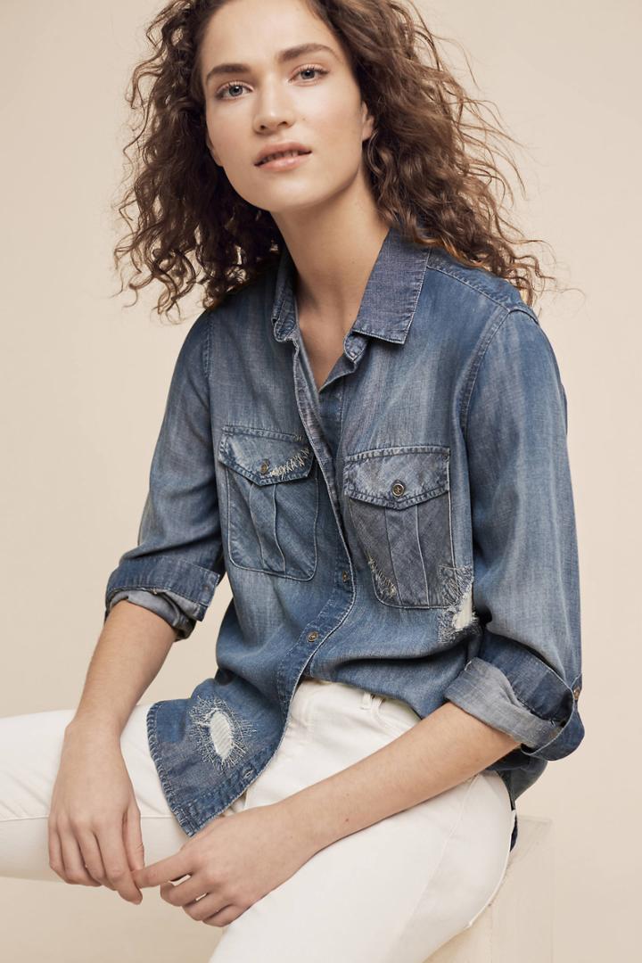 Cloth & Stone Emrie Embroidered Buttondown