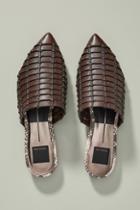 Dolce Vita Elina Woven Leather Slides