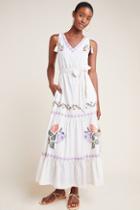 Laia Athena Embroidered Floral Maxi Dress