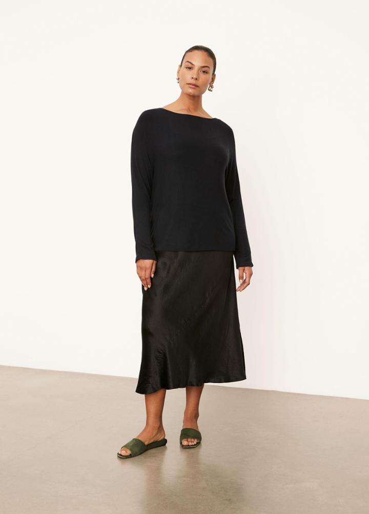 Vince Boat Neck Dolman Long Sleeve T-shirt