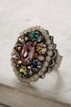 Miriam Haskell Barclay Beaded Cocktail Ring