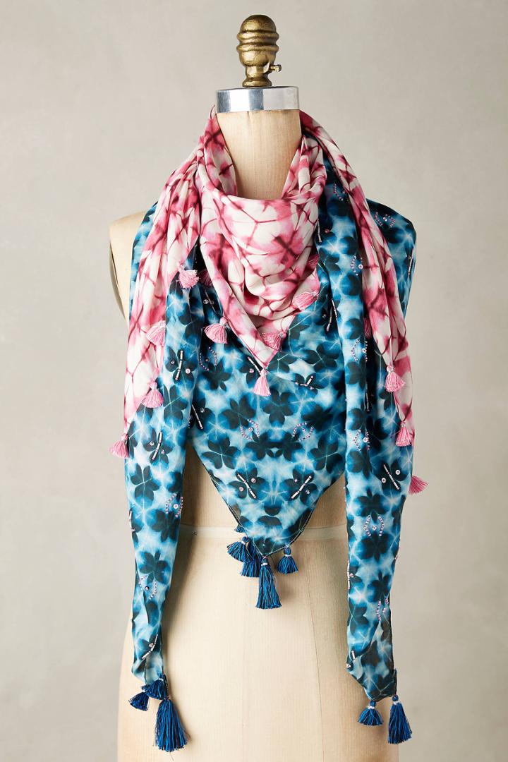 Anthropologie Dusk & Dawn Square Scarf