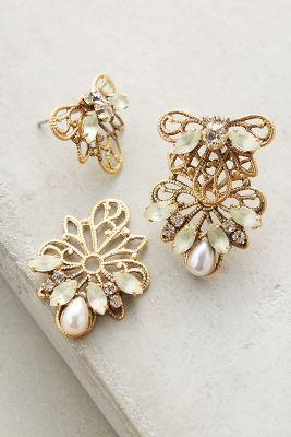 Anthropologie Stella Jacket Earrings