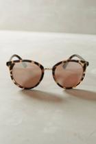 Anthropologie Mirrored Tortie Sunglasses