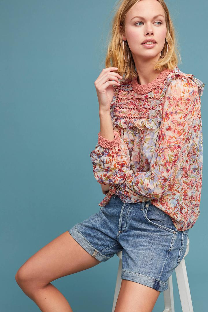 Ranna Gill Belle Ruffled Blouse
