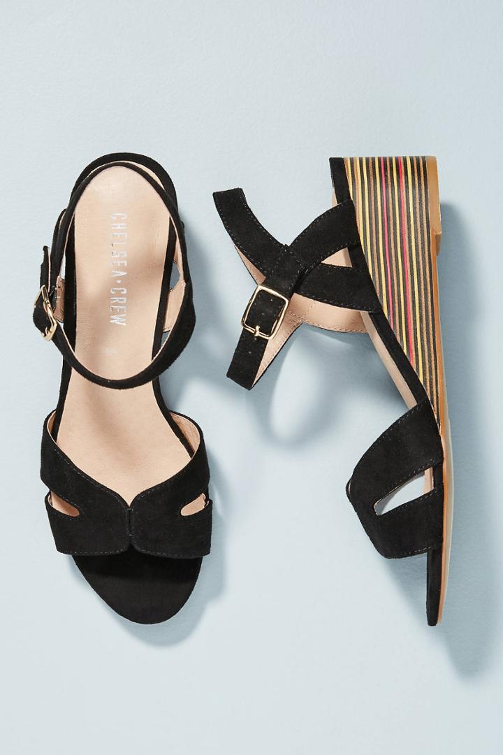 Chelsea Crew Raven Wedge Sandals