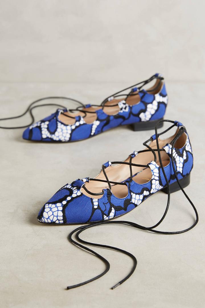 Billy Ella Ghillie Printed Flats