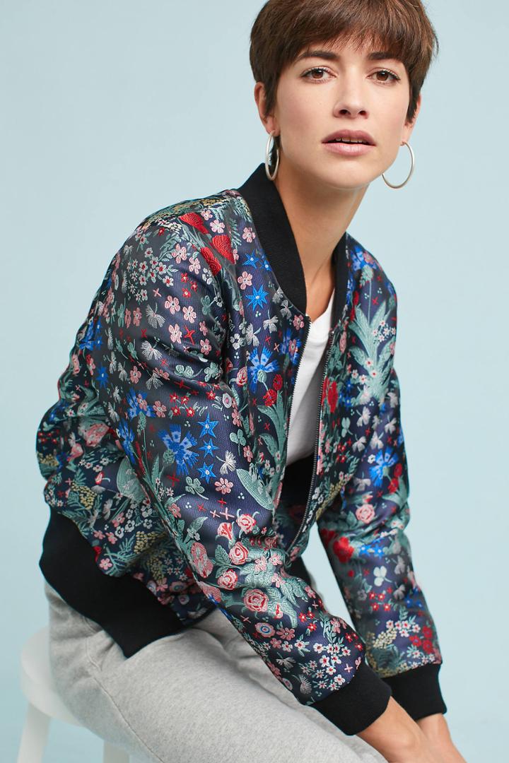 Thekorner Felix Jacquard Bomber Jacket