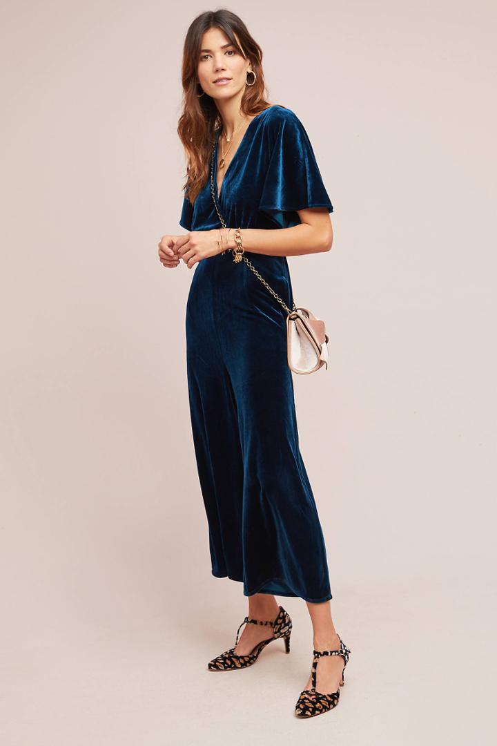 Greylin Luna Velvet Jumpsuit