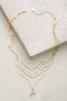 Anthropologie Initial Script Necklace