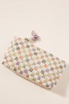 Anthropologie Abigail Beaded Shimmer Clutch