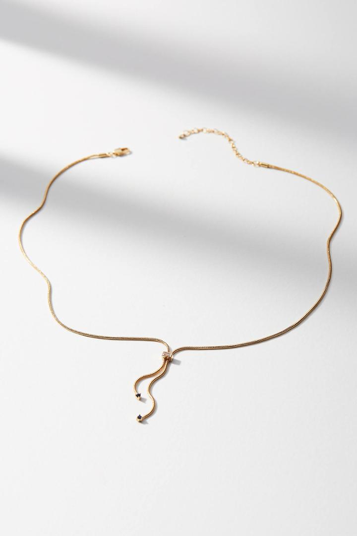 Anthropologie Knotted Lariat Necklace