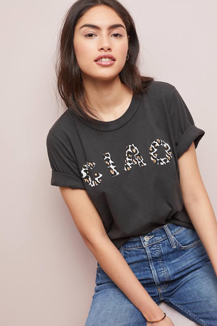 Sol Angeles Leopard Ciao Graphic Tee