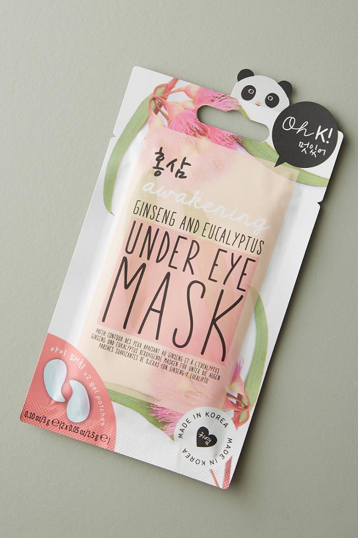 Anthropologie Oh K! Ginseng + Eucalyptus Awakening Under Eye Mask