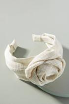 Anthropologie Lydia Rosette Knotted Headband
