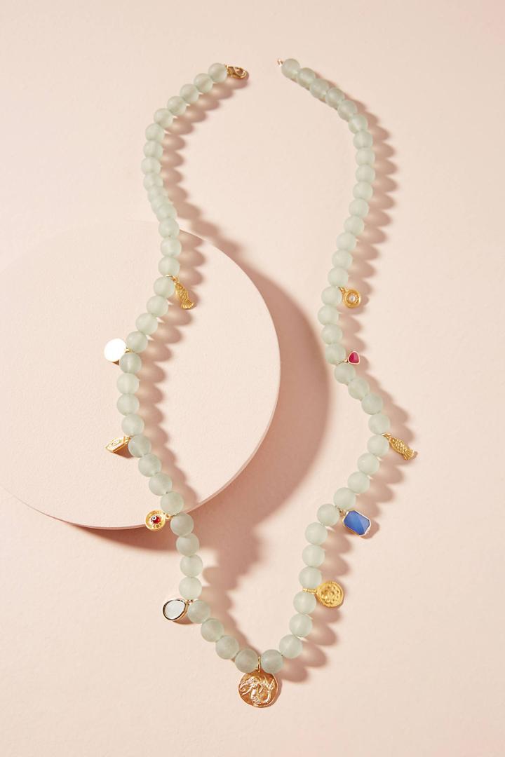 Anthropologie Sunken Treasure Beaded Necklace