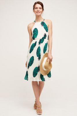 Sunday In Brooklyn Pineapple Midi Dress