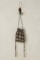 Anthropologie Beaded Drawstring Pouch