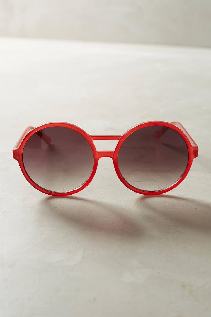 Komono Coco Round Aviator Sunglasses