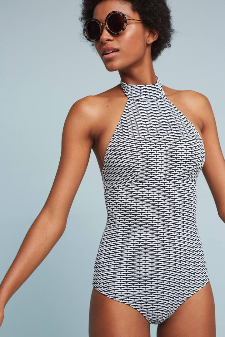 Onia Diamond High-neck One-piece