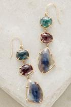Lulu Sapphire And Tourmaline Memory Earrings In