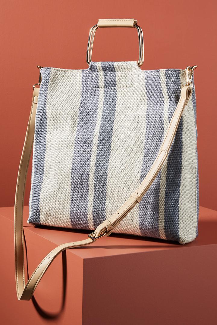 Anthropologie Emilia Canvas Tote Bag