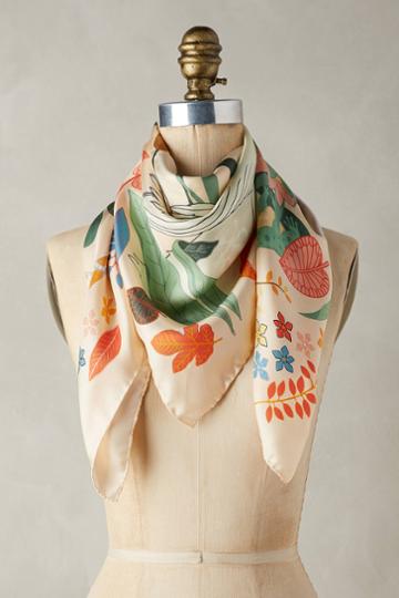 Karen Mabon Twill Swans Silk Scarf