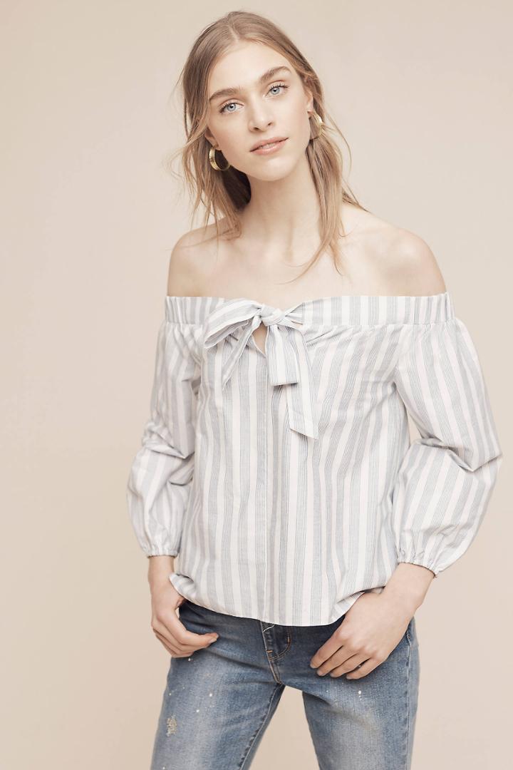 Maeve Orley Off-the-shoulder Blouse