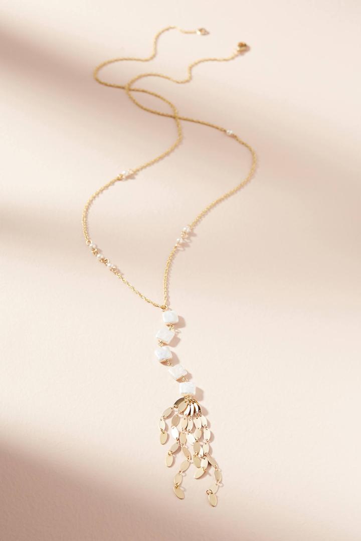 Anthropologie Pearl Pendant Necklace