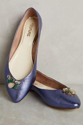 Vanina Shimmery Flats Blue
