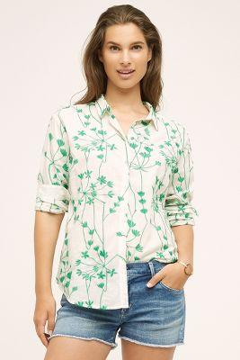Holding Horses Embroidered Vines Buttondown