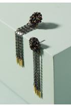 Anthropologie Sparkle Fringe Drop Earrings