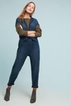 Cloth & Stone Belted Chambray Jumpsuit