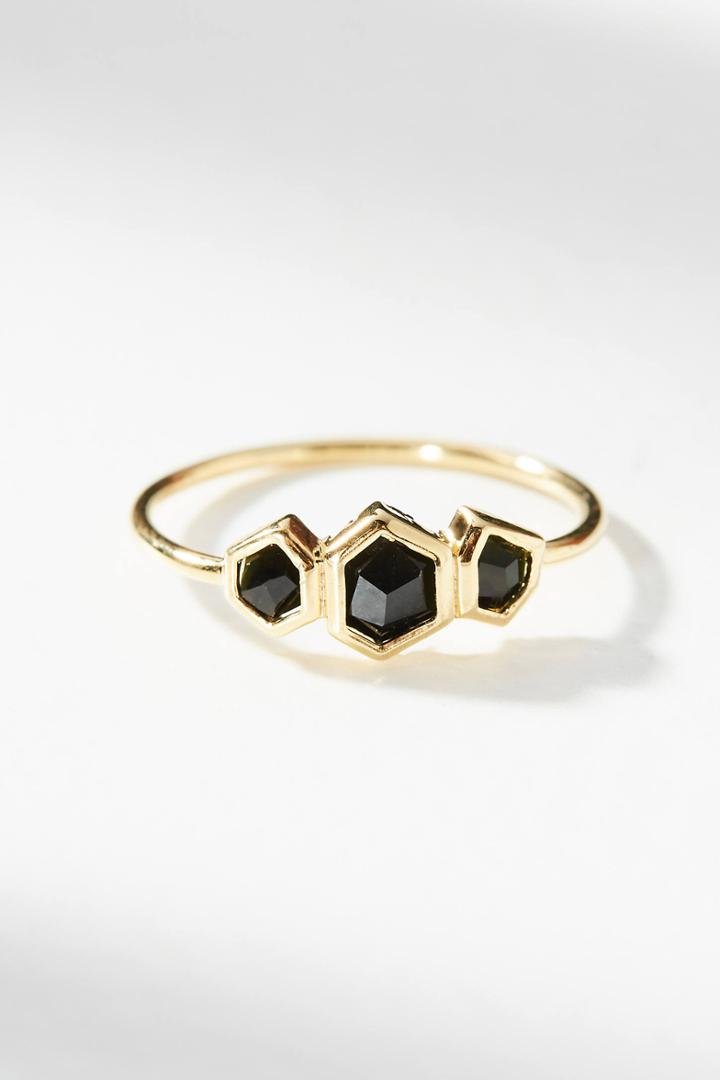 Anthropologie Honeycomb Ring