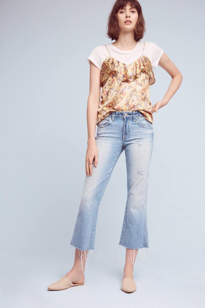 Amo Kick Mid-rise Cropped Jeans