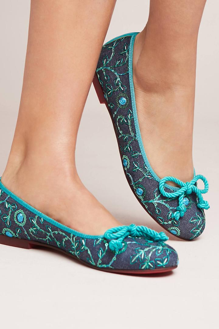 Bisue Ballerinas Eyelet Ballet Flats