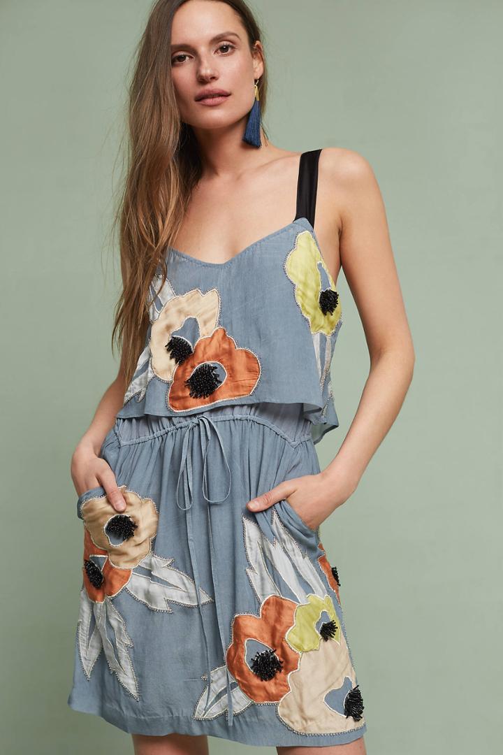 Veroalfie Pippa Beaded Floral Dress