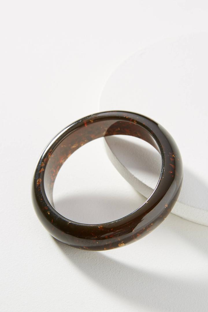 Anthropologie Gold-flecked Resin Cuff Bracelet