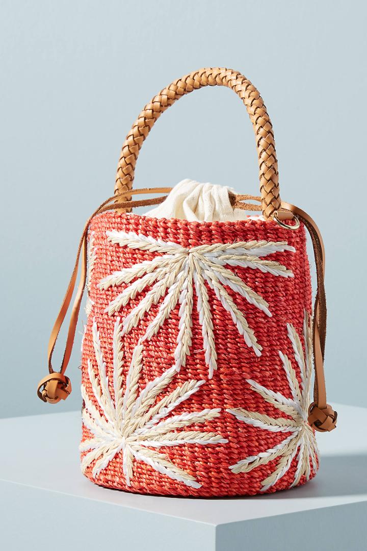 Aranaz Ola Embellished Bucket Bag