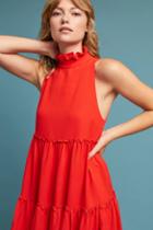 Elliatt Ruffled Turtleneck Swing Dress