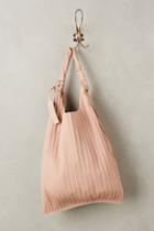 Anita Bilardi Pleated Laminato Tote Bag