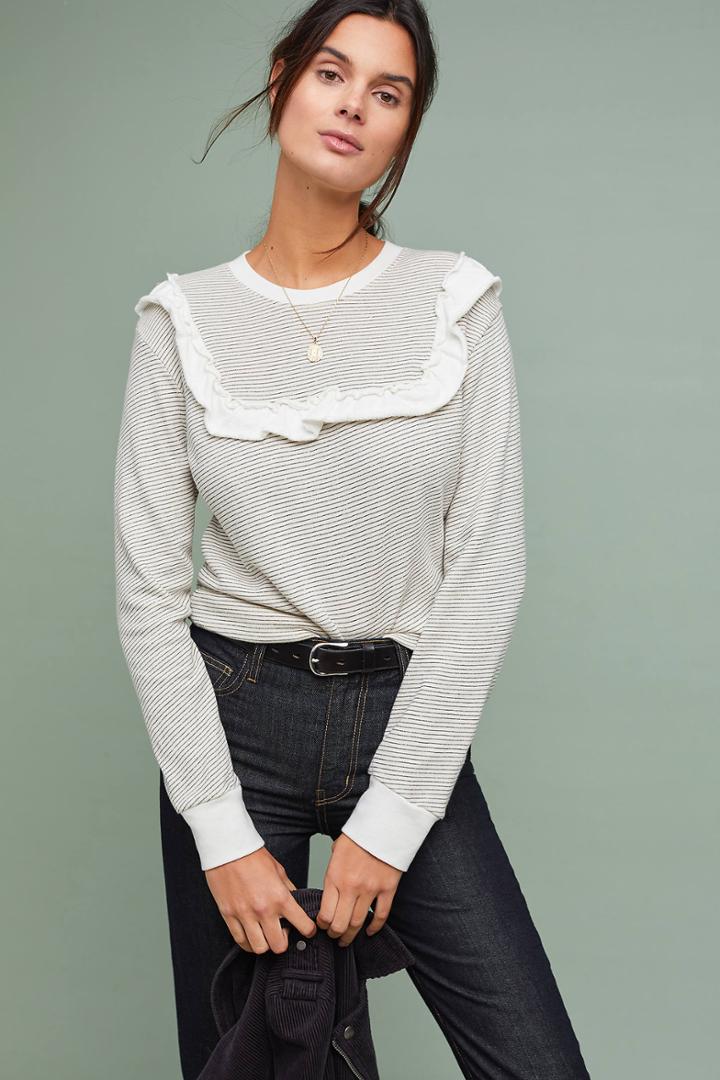 Monrow Madeline Striped Top
