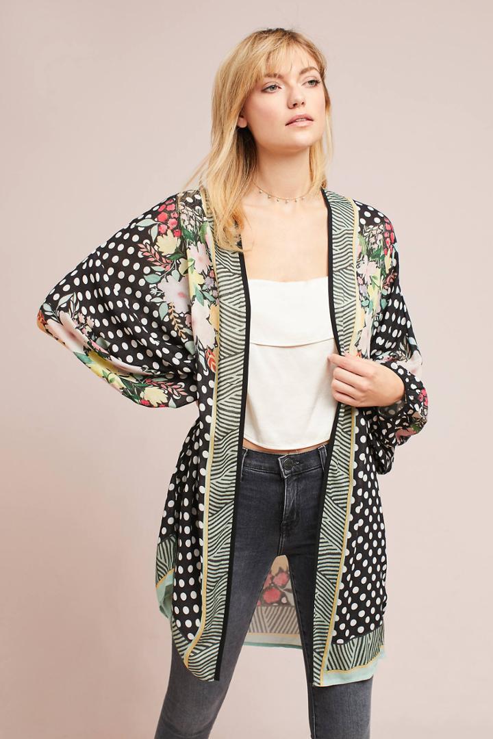 Bl-nk Scarlett Polka Dot Kimono