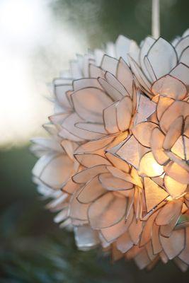 Anthropologie Coppice Shell Pendant Lamp